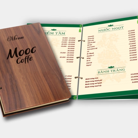 Menu Quán cà phê