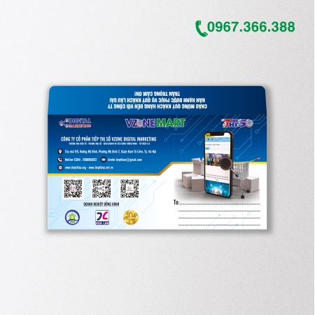 Phong bì A6 12 x22cm